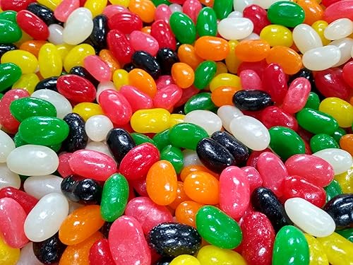 Jumbo Assorted Spiced Jelly Beans - 1 lb of Fresh Delicious Extra Large Licorice Sassafras Peppermint Clove Cinnamon Spearmint Jelly Beans