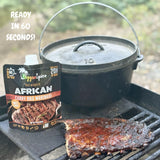 Reggae Spice African Curry BBQ Marinade | 60-Second Authentic Wet Rub Seasoning Sauce for Cooking Meats | Gluten Free, Vegan, and Keto Friendly | 11