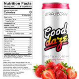 Good Daze Energy Drink, 200mg of Caffeine, Sugar Free, Strawberry 12-Pack