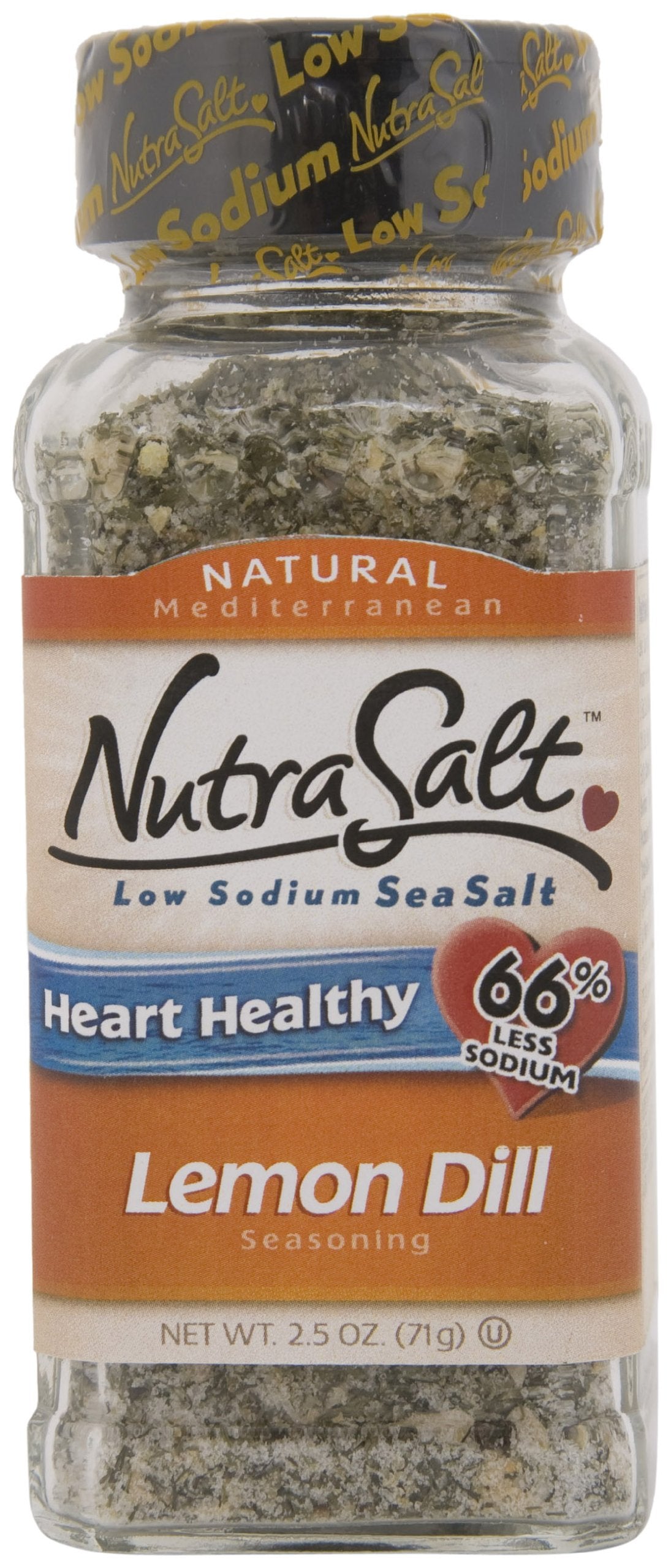 NutraSalt Lemon Dill, 3-Ounce Containers (Pack of 6)