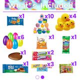 Eva's Gift Universe Easter Basket Tin (44 Count) Filled with Candy Great Package for Family and Friends, Huevos de Pascua