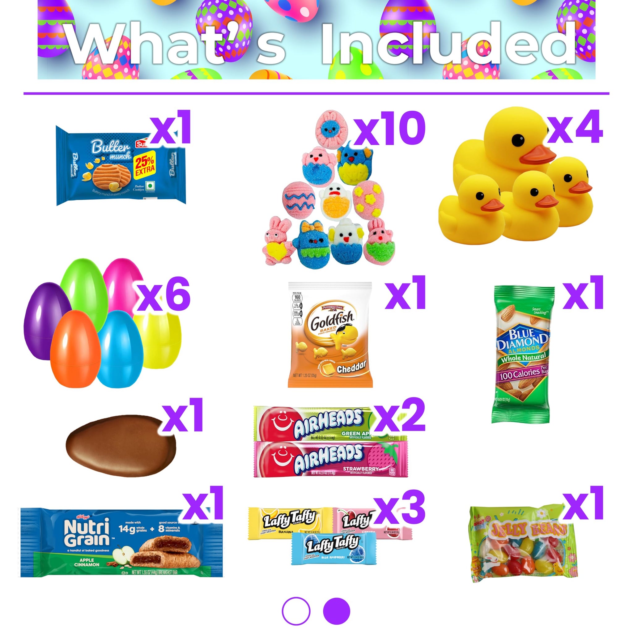 Eva's Gift Universe Easter Basket Tin (44 Count) Filled with Candy Great Package for Family and Friends, Huevos de Pascua