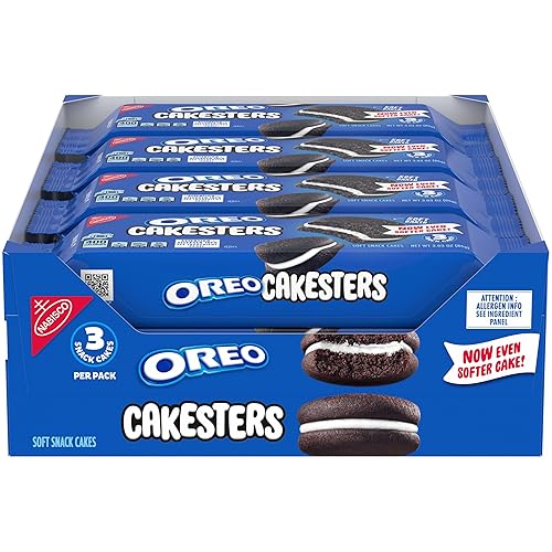 OREO Cakesters Soft Snack Cakes, 8-3.03 oz Snack Packs