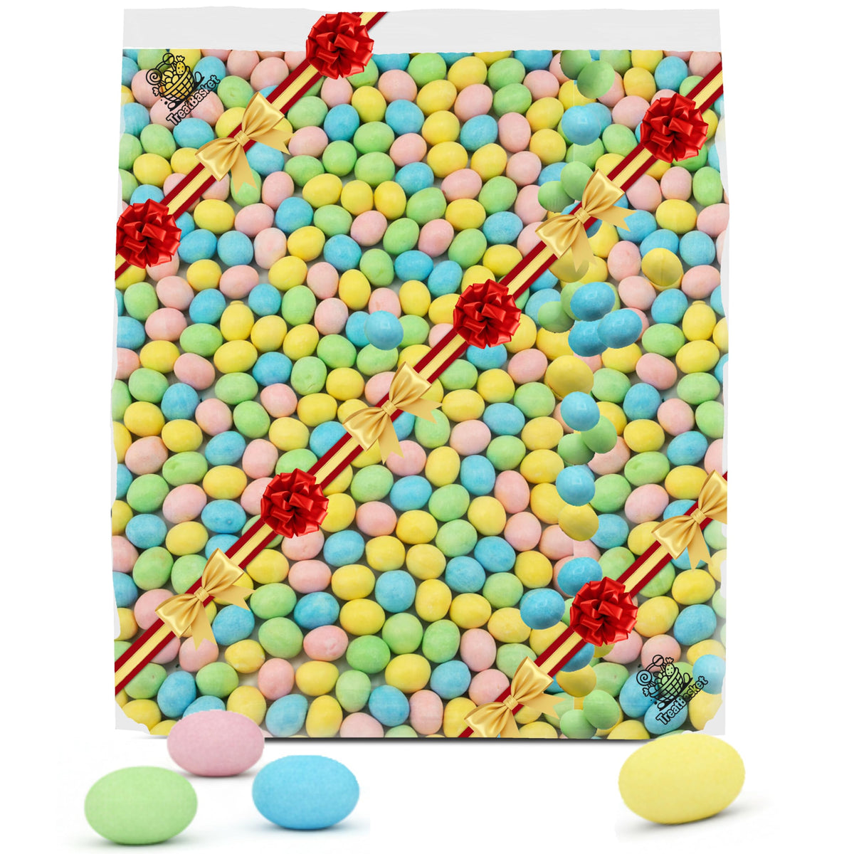 Milk Chocolate Eggs Pastel Candy Coated - 2.25 lb Bulk Bag - Solid Milk Chocolate Centers with a Crunchy Candy Shell - Perfect for Easter Baskets