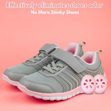 Air Jungles Shoe Deodorizer Balls 12 Ct, Honey Peach Scent, Odor Remover Balls for Sneakers, Gym Bags, Lockers, Closets, Hampers, and Drawers