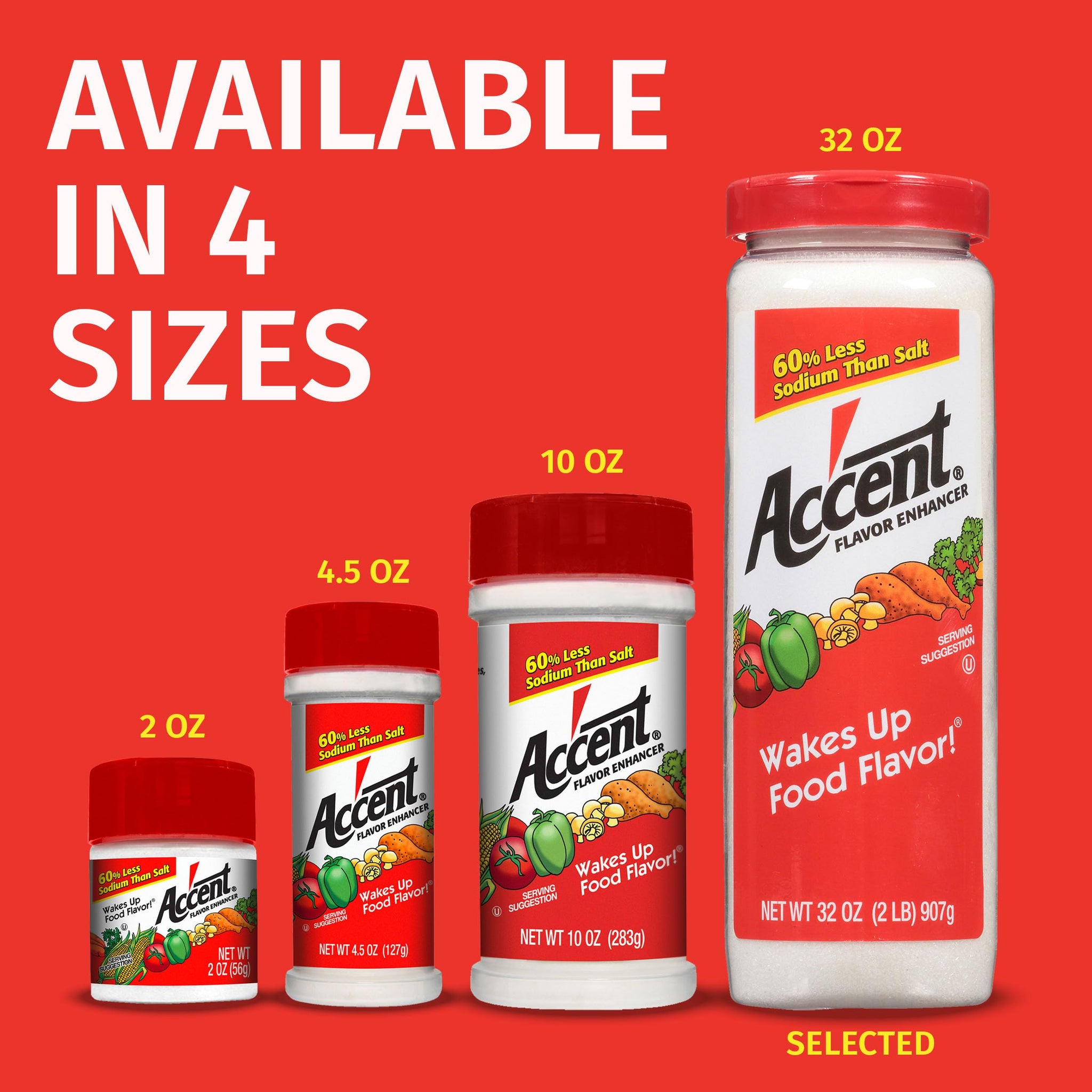 Ac'cent All Natural Flavor Enhancer, 10 Ounce