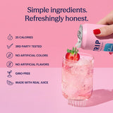 TRIP Lightly Sparkling Adaptogen Seltzer, Non-Alcoholic Mocktail with Magnesium, Ashwagandha, Lions Mane & L Theanine, No Added Sugar, Vegan, Party