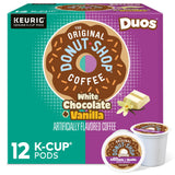 The Original Donut Shop Duos White Chocolate + Vanilla, Keurig Single Serve K-Cup pods, 12 Count
