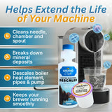 Grand Cafe - Keurig Coffee Machine Descaler and Cleaner Kit - 5 Uses per Bottle + 5 Cleaning Rinse Cups - Compatible with Keurig 2.0 & All