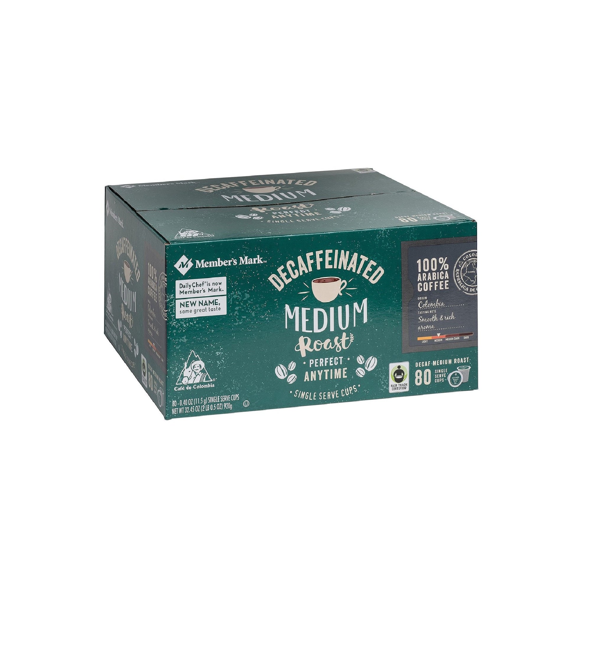Member's Mark 80 Count Decaf Medium Roast, 0.41 Ounce