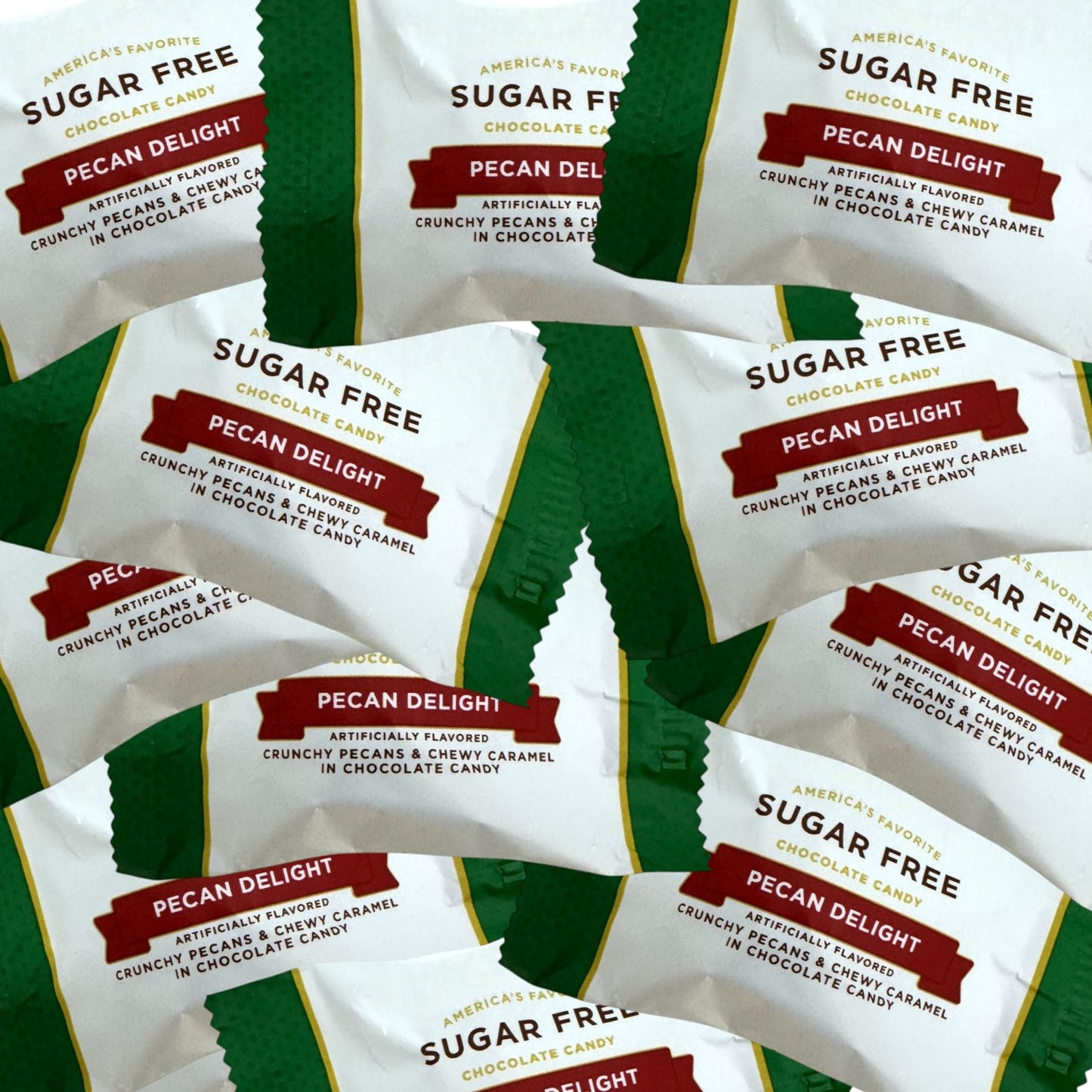 Sugar Free Chocolate Pecan Delight-1 lb Deliciously Crafted for a Guilt-Free Indulgence Made with Stevia Extract-Perfect for Health-Conscious