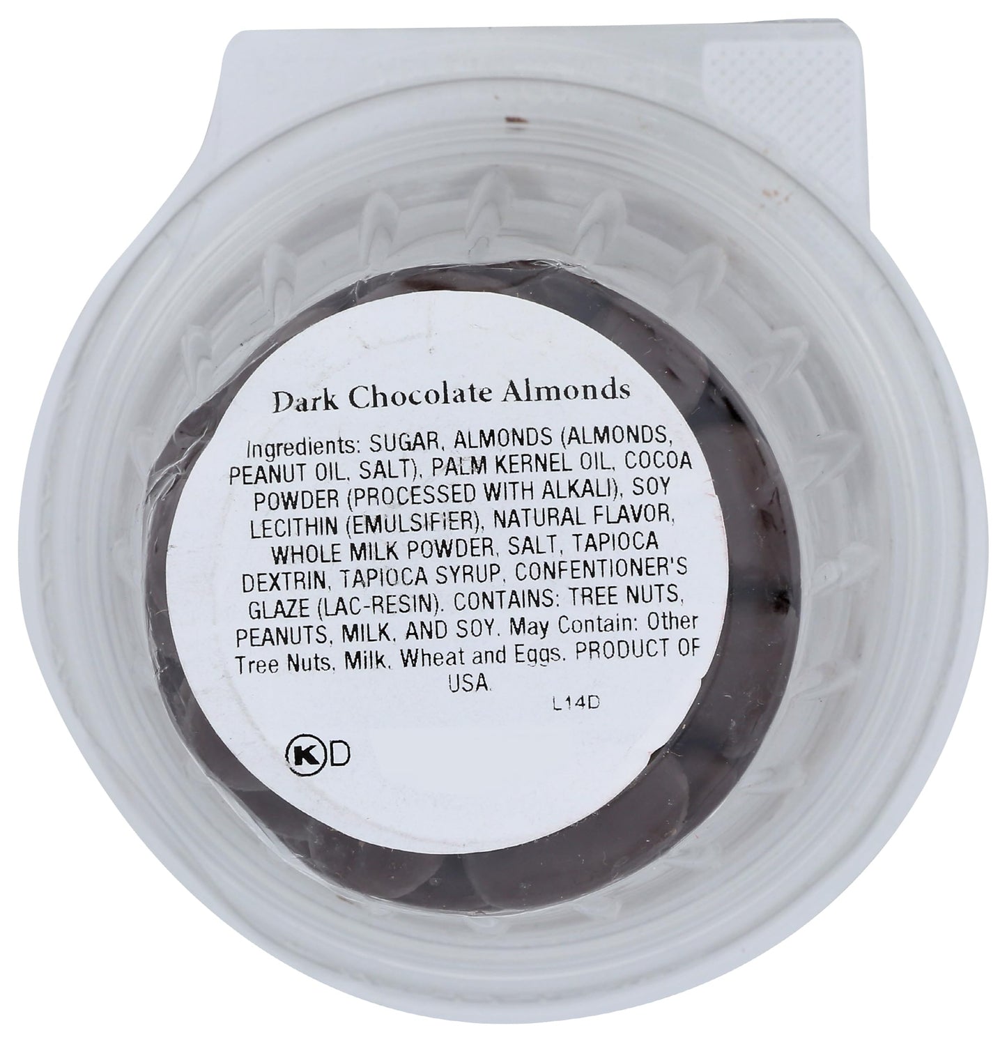 Aurora Products Dark Chocolate Almonds Car Cup, 8 OZ