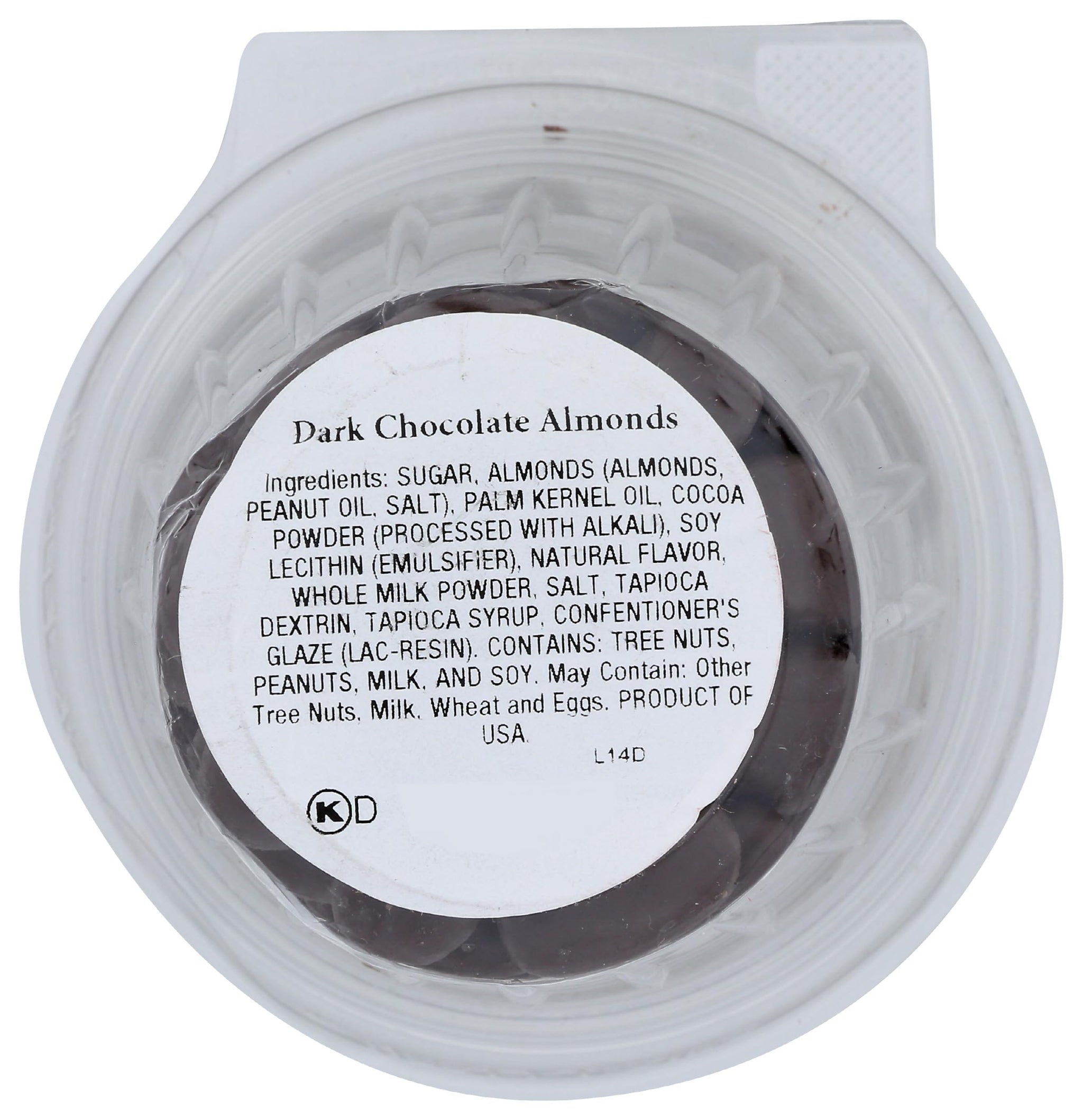 Aurora Products Dark Chocolate Almonds Car Cup, 8 OZ
