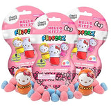 Flipperz Hello Kitty Finders Keepers with Assorted Gummies, Individually Wrapped Candy, Collectible Character Inside, 0.35 Ounces (Pack of 3)