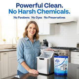 Earth Breeze Ice Machine Cleaner Tablets - 4-in-1 Cleans, Deodorizes, Refreshes & Protects - Fragrance Free, No Harsh Chemicals - Ice Maker Cleaner