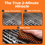 Proud Grill Company Q-Swiper 2-Minute Miracle Grill & Grate Cleaner with Scrub Clean Cloth - Father Day Gifts, Degreaser Spray for BBQ, Oven, Stove