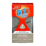 Brillo Scrub Max Heat Activated Sponges, Strong & Long Lasting, Innovative Technology, 2 Count (2 Count (Pack of 1), Kitchen)