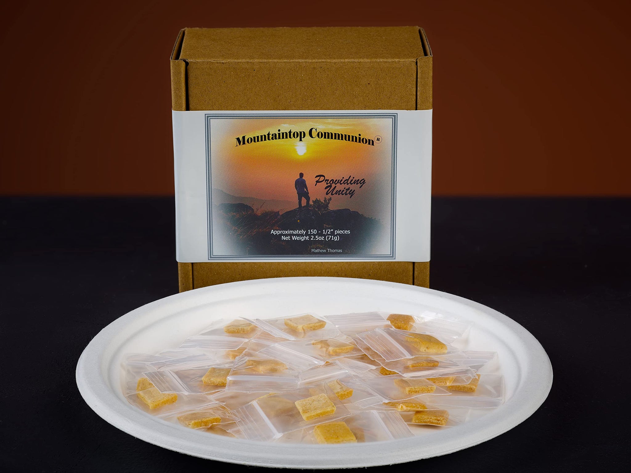 Individually Wrapped Gluten-Free Communion Bread (150 Count)