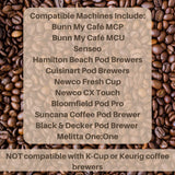 Baronet Coffee Pods [Organic Fair Trade Small Village-54 Pods] Single Cup Use, Like Senseo [3 Boxes of 18 Single Serve 10 Gram] Regular Strength, Med