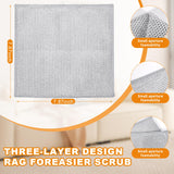 20 Pcs New Upgrade 3-Layer Metal Dish Cloth, No Scratches Wire Cleaning Cloth , Reusable Multipurpose Wire Dishwashing Rag for Kitchen Cleaning
