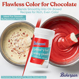 Bakerpan Red Oil-Based Dye-Free Food Coloring Powder for Baking - 30g - Plant-Based, Natural Coloring for Buttercream Frosting, Chocolate, Candy