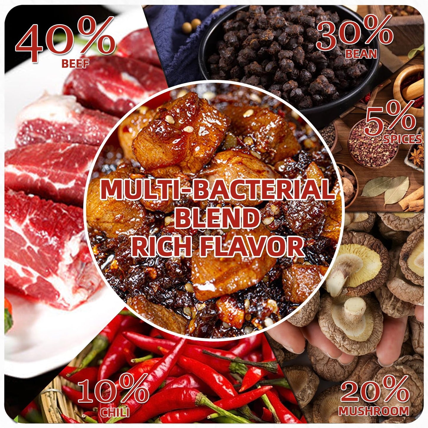 YANGFUN Spicy Beef Sauce? Mushroom Sauce?Chili Sauce?Chili Paste?Ready-to-eat?1.7oz