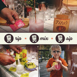 Stir Sessions Tequila Variety Pack - 12 Packets | Margarita Mix Flavors & Paloma Mix | Cocktail Mixers for Alcoholic Drinks | Made with Real Fruit |