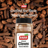 Badia Ground Cloves, 16 oz - Premium Spice for Baking, Cooking & Beverages, Warm Aromatic Flavor