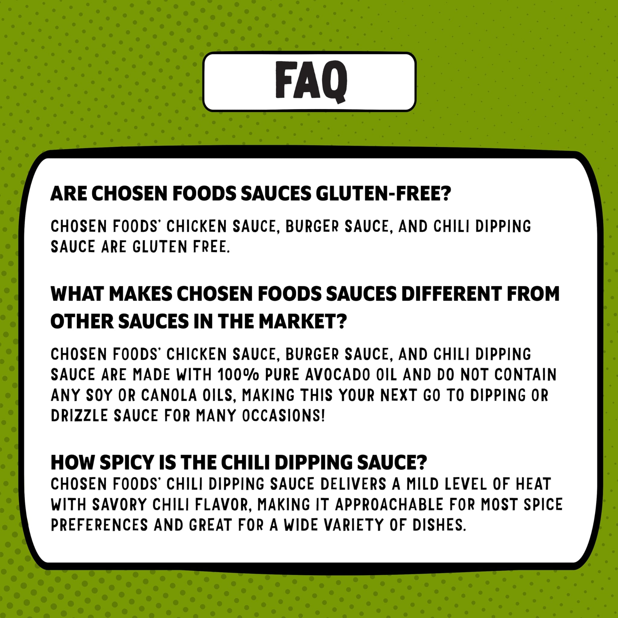 Chosen Foods Avocado Oil-Based Sauce, Chili Dipping - Creamy & Spicy Dipping Sauce for Chicken, Meat, and Sandwhiches - Non-GMO, Keto Friendly