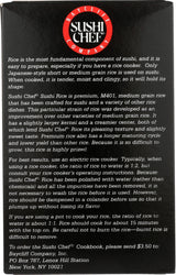 Sushi Chef, Rice Short Grain, 20 Ounce