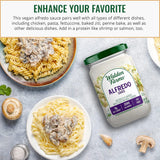 Walden Farms Alfredo Sauce - Zero Calorie, Sugar Free, Keto & No Carb Creamy Italian-Style Pasta Sauce - 6-Pack, 12 oz Bottles