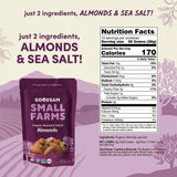 GoodSam Foods - Organic Roasted & Salted Almonds 1.25lbs (2x10z Bags) - Regeneratively Farmed California Almonds for Snacking Cooking and Baking