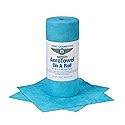 Aero Towels On A Roll - Reusable, Disposable, and Washable Microfiber Towels 12" x 12" - Cleaning Solution for Aircraft, Auto, Marine, and RV - Cleans