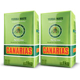 Canarias Serena Yerba Mate Tea - Herbal Yerba Mate with Melissa, Passionflower & Mint - Ground Leaf Mate - Smooth & Balanced Flavor - 1 kg (Pack of 2)