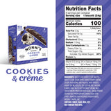 Nonni's Cookies & Crème Biscotti, Rich Dark Cocoa Cookie with Vanilla Icing, 8 Individually Wrapped Bakery Snacks, 6.88 oz