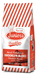 Junior's Most Fabulous Ground Coffee, 12 oz (Brooklyn Blend, 6 bags)