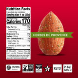 Octonuts Herbes de Provence Roasted Almonds (6oz) Plant Based Protein Snack with Fiber - Keto Friendly, Gluten-Free, Vegan & Non-GMO Verified