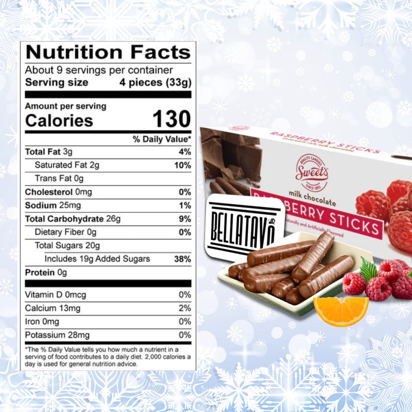 Chocolate Raspberry and Orange Sticks Bundle. Includes 2 Boxes of Sweet Sticks. 1 Box of Milk Chocolate Orange Sticks & 1 Box of Milk Chocolate