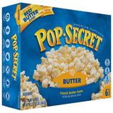 Pop Secret Microwave Popcorn, Butter, 6 Count (Pack of 6)
