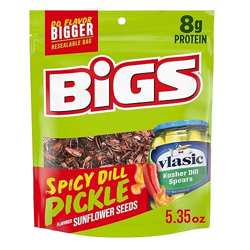 BIGS Sunflower Seeds, Vlasic Spicy Dill Pickle Flavor, 5.35 oz.