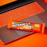 REESE'S NUTRAGEOUS Chocolate, Peanut Butter, Caramel and Peanut King Size, Candy Bars, 3.1 oz (18 Count)