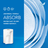 Scott Professional Essential Universal Hard Roll Paper Towels, Bulk (01040), Hardwound 1.5' Core, Absorbency Pockets, White (12 Rolls at 800' Each