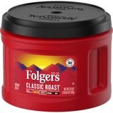 Folgers Classic Roast Medium Roast Ground Coffee, 22.6 Ounces
