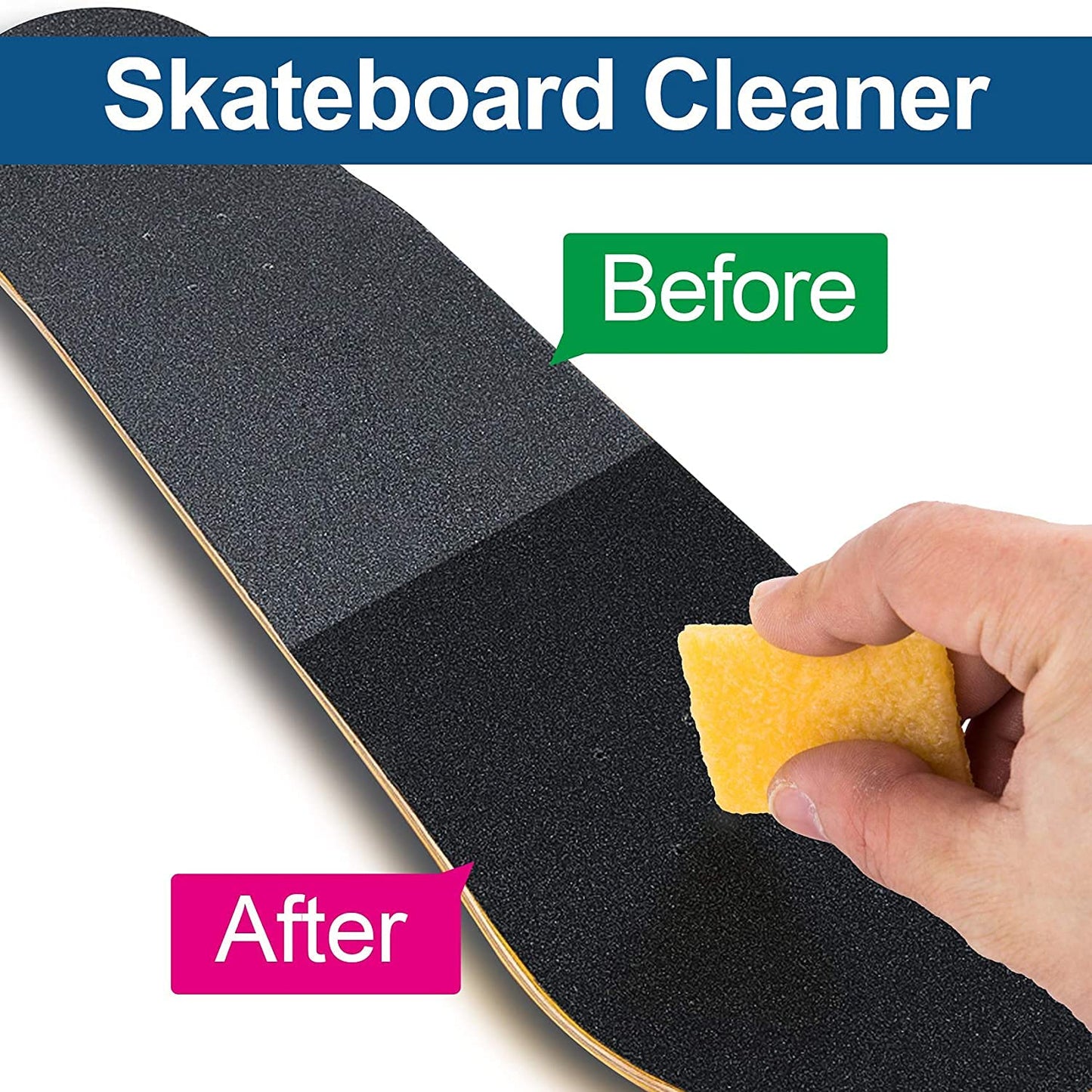 Utoolmart Abrasive Belt Cleaner 2 Pcs Cleaning Eraser Abrasive Sanding Belt Cleaner Block for Cleaning Sander, Shoe, Skateboard
