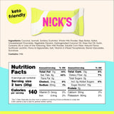 N!CK'S Keto Chocolate Mini Candy Bars - Coconut, No Added Sugar, Low Carb Snack, 140 Calories, Gluten-Free Sweets 18-Pack (15g Each)
