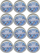 Authentic Wild Maine Blueberries Packed in Water. 3.5-ounce can - Great for Baking in Muffins and Pancakes (12 Pack)