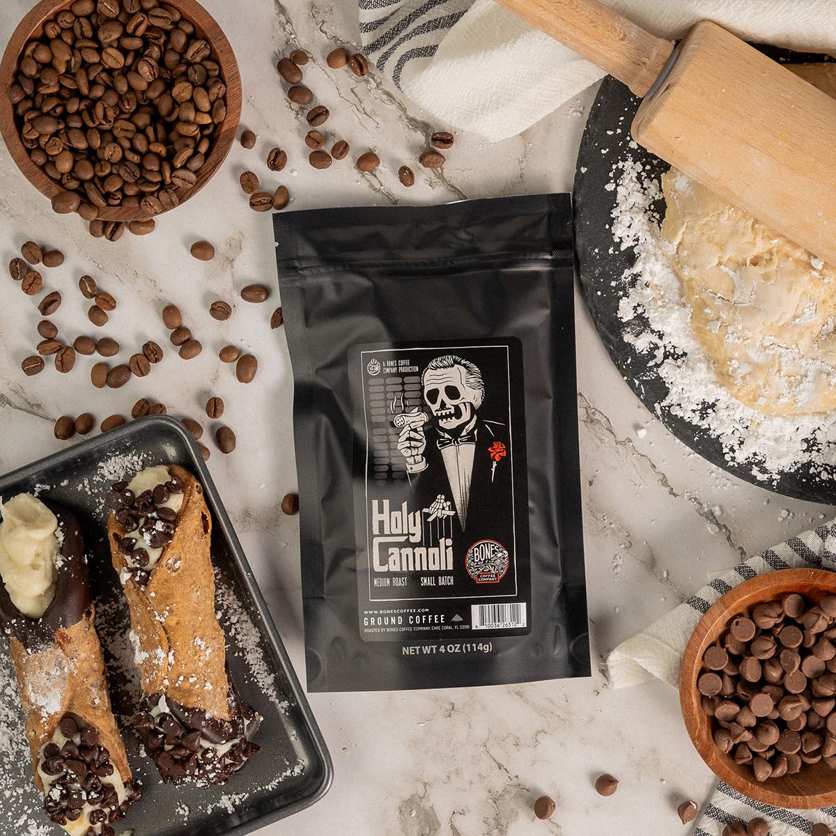 Bones Coffee Company NEW Favorite Flavors Sample Pack, Assorted Flavored Coffee Low Acid Medium Roast Arabica Beans Specialty Coffee Gifts, Auto Drip