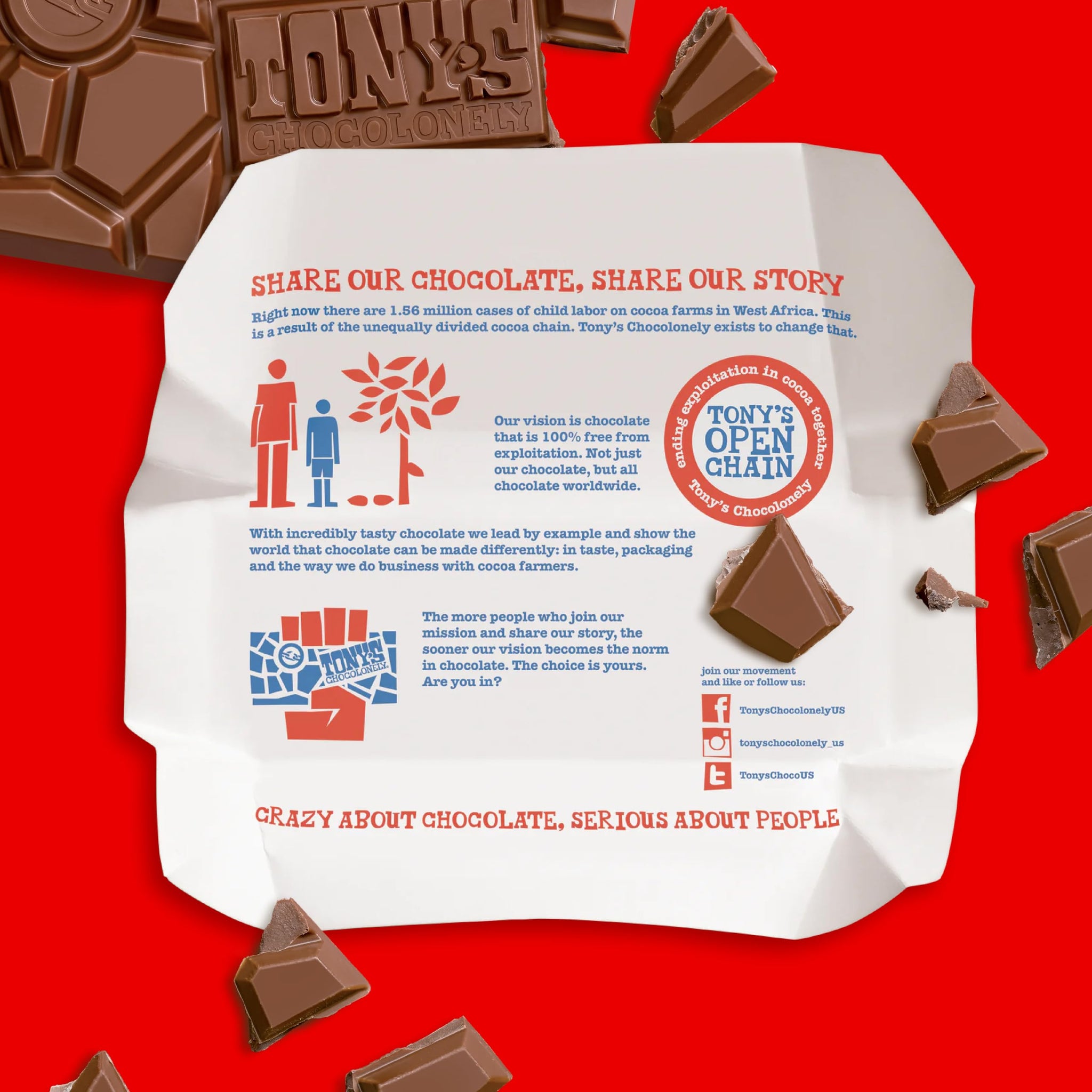 Tony’s Chocolonely Belgian Milk Chocolate Candy Bar, Pure Chocolate Bar for Snacks, Party Favors, Gifts, or Gift Basket, 32% Cacao, Made From Quality