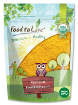 Food to Live Organic Pumpkin Fruit Powder, 1 Pound - Non-GMO, Milled Dried Pumpkin, 100% Pure, No Additives, Vegan, Bulk, Plant-Based Pumpkin Powder