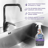 Invisible Shield Stainless Steel Cleaner & Protector with Hydrogen Peroxide - 32 fl. oz by UNELKO- Clean-X 2 pack